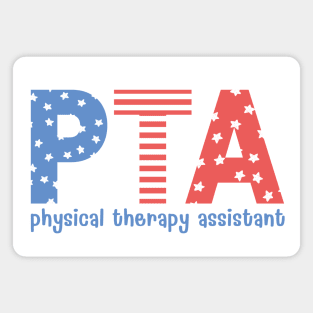 Physical Therapy Assistant 4th of July Patriotic Magnet